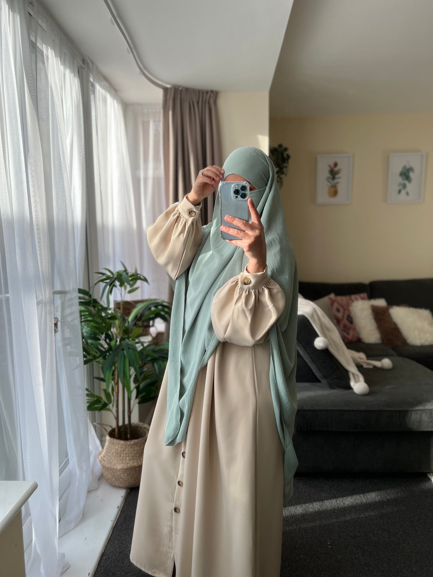 Khimar -  Crepe  -  Mint