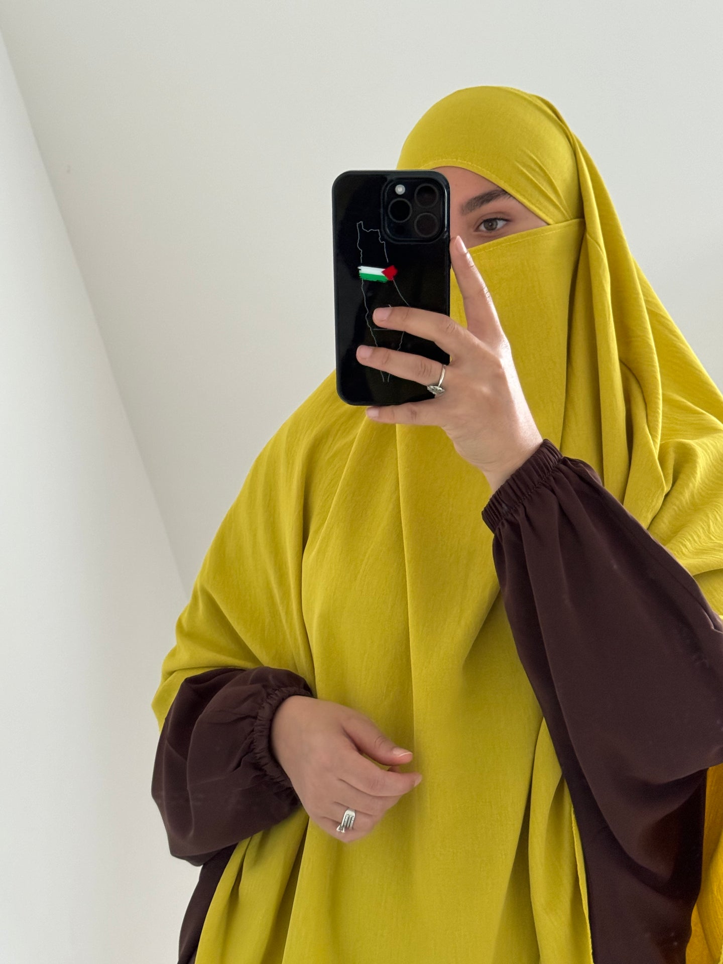 Khimar -  Crepe  -  Mustard