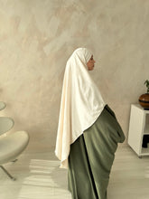 Load image into Gallery viewer, Khimar -  Medium- Crepe  -  Ivory
