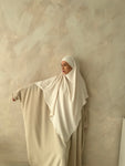 Butterfly crepe abaya