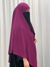 Load image into Gallery viewer, Khimar -  Crepe  -  Royal plum
