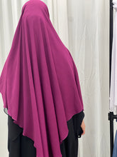 Load image into Gallery viewer, Khimar -  Crepe  -  Royal plum
