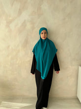 Load image into Gallery viewer, Khimar -  Medium- Crepe  -  Dark Teal
