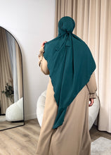 Load image into Gallery viewer, Khimar medium -  Crepe  -  Blue canard
