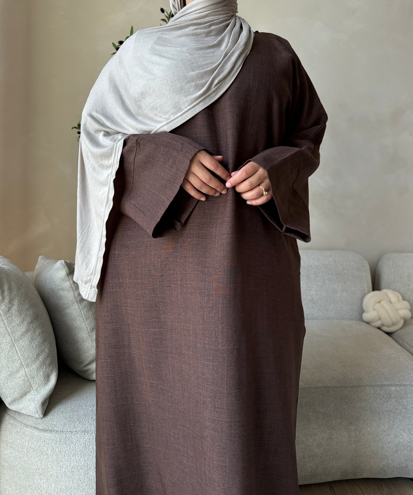 Everyday Linen Melange Abaya