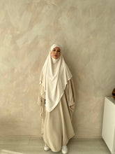 Load image into Gallery viewer, Khimar -  Medium- Crepe  -  Ivory
