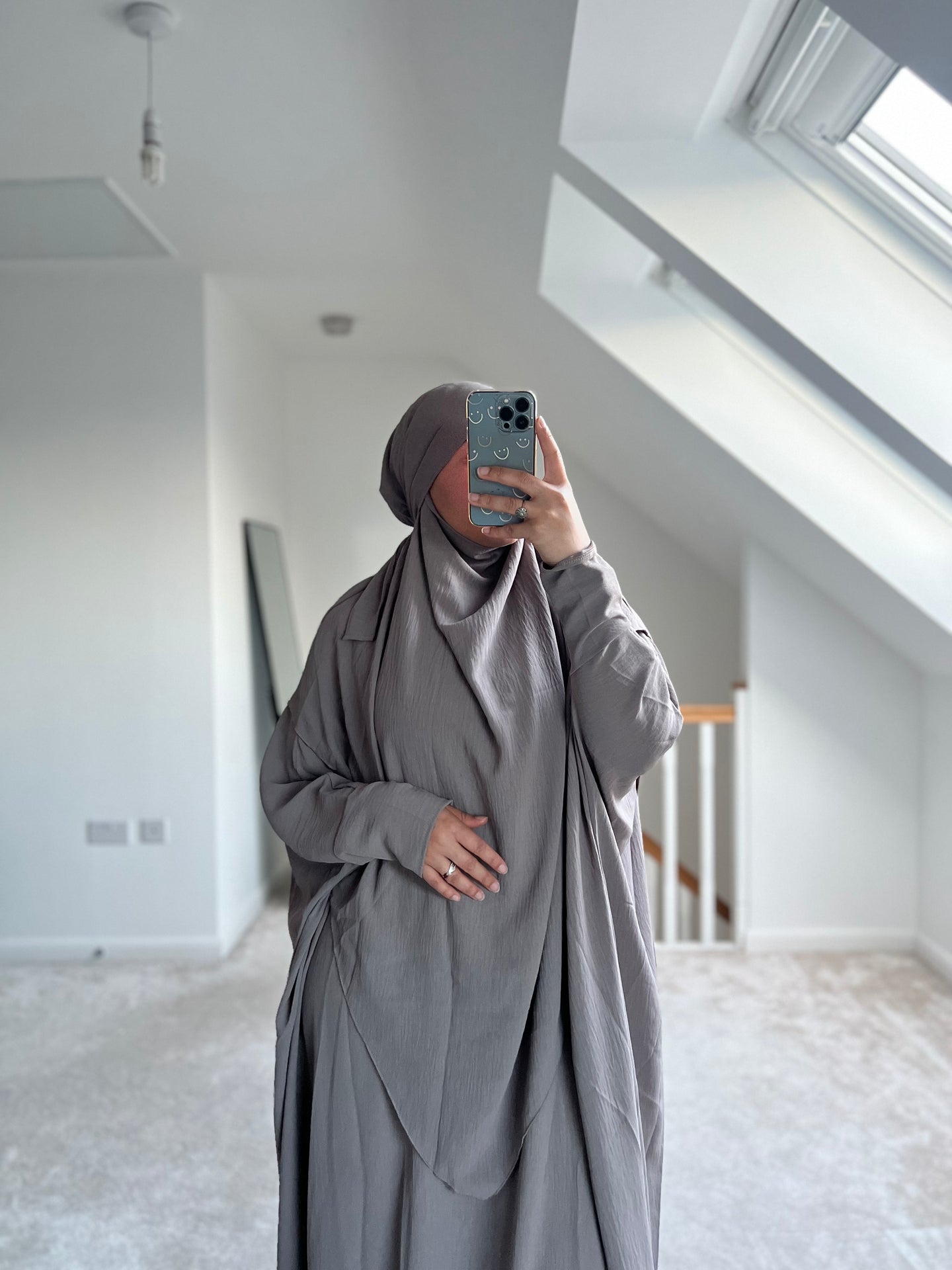 Khimar -  Crepe  -  Dark Taupe