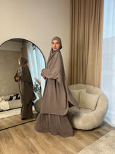 Load image into Gallery viewer, Two Piece Jilbab - Prayer set - Crepe
