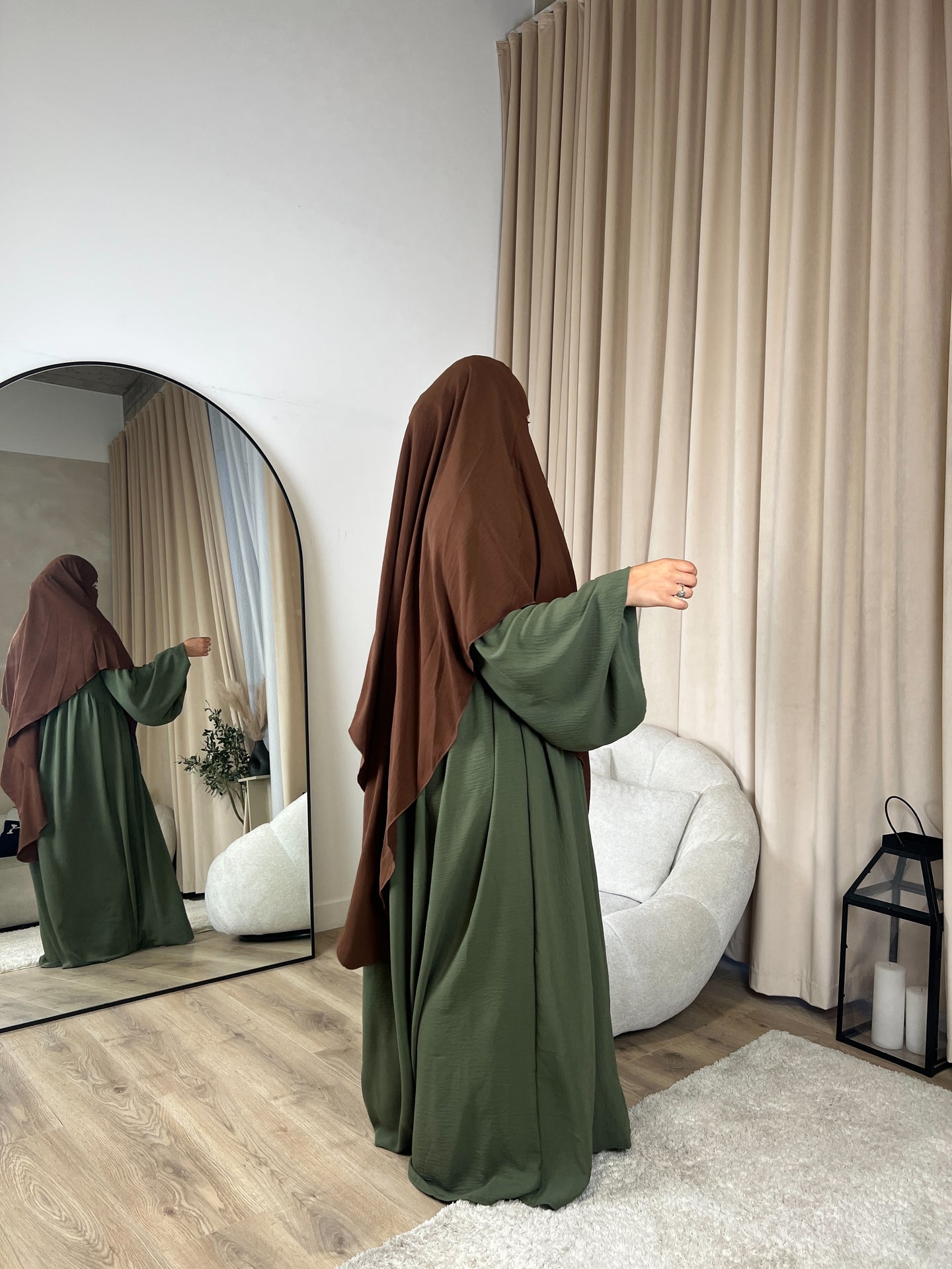 Khimar medium -  Crepe  -  Cocoa