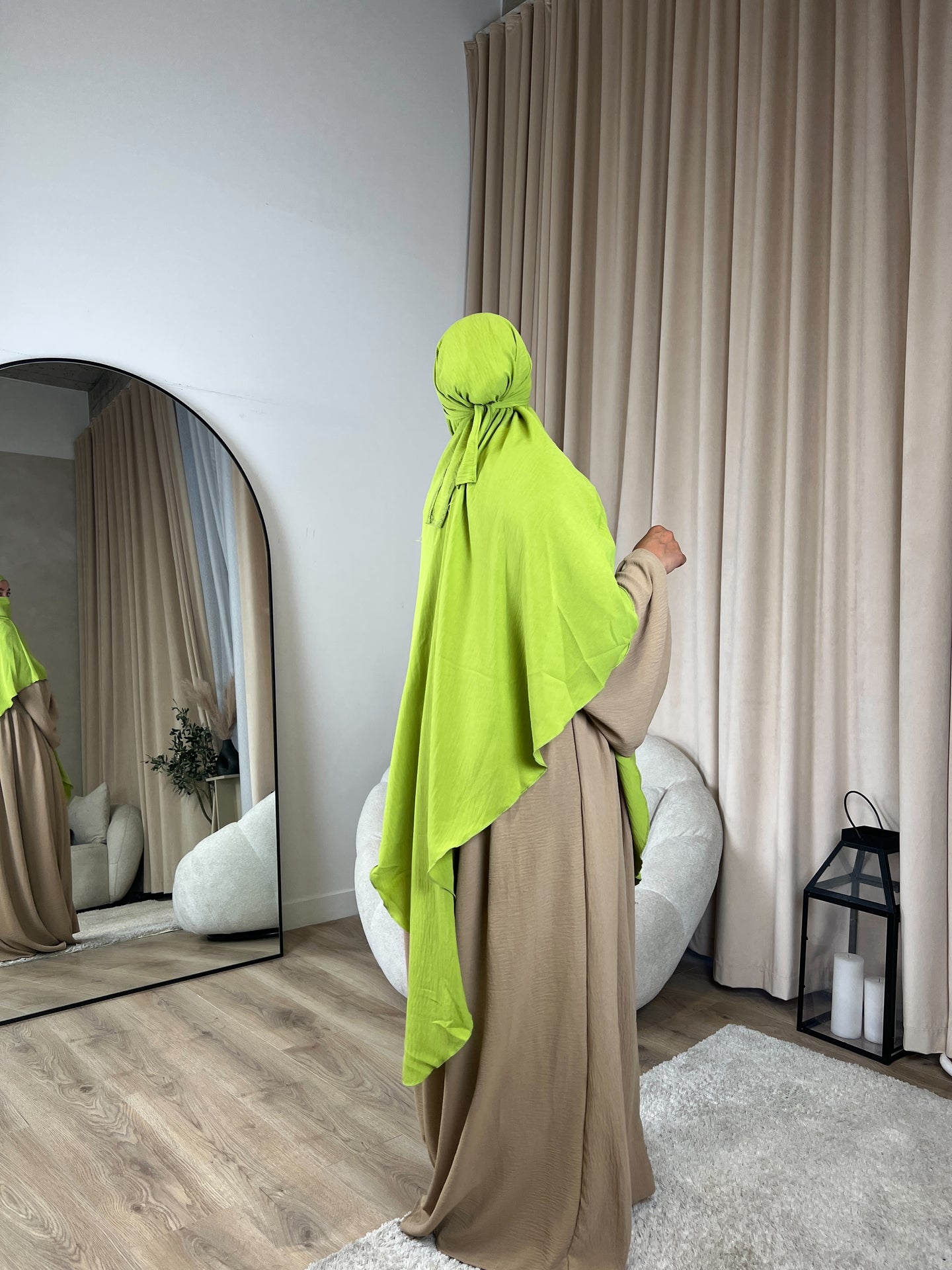 Khimar -  Crepe  -  Pistachio