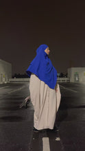 Load and play video in Gallery viewer, Khimar 2 layer -  Crepe  -  Royal blue
