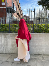 Load image into Gallery viewer, Khimar -  Crepe  - Ruby
