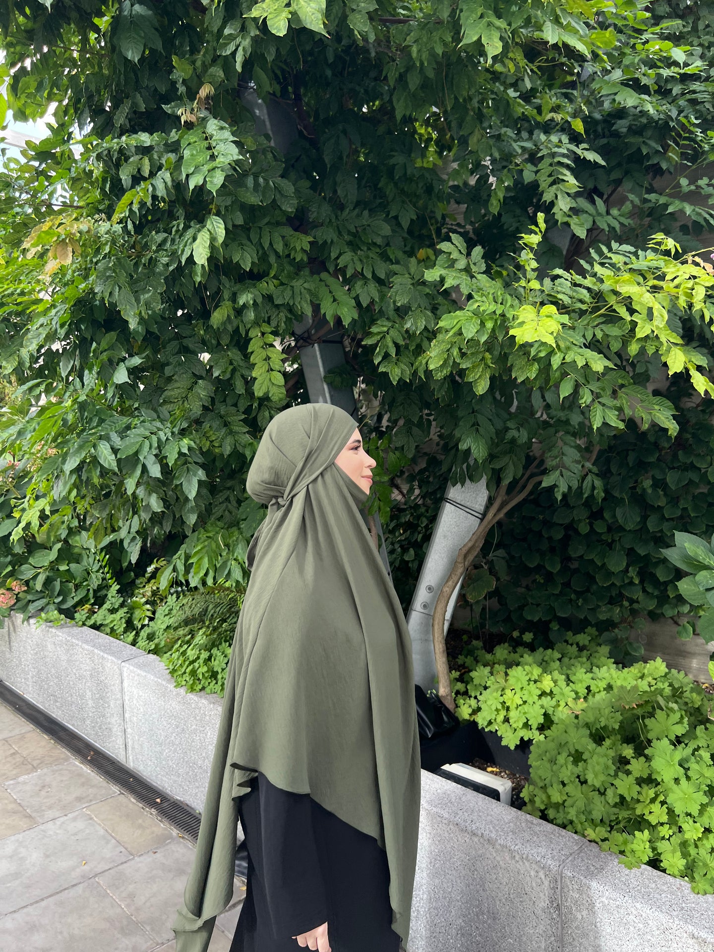 Khimar -  Crepe  -  Khaki